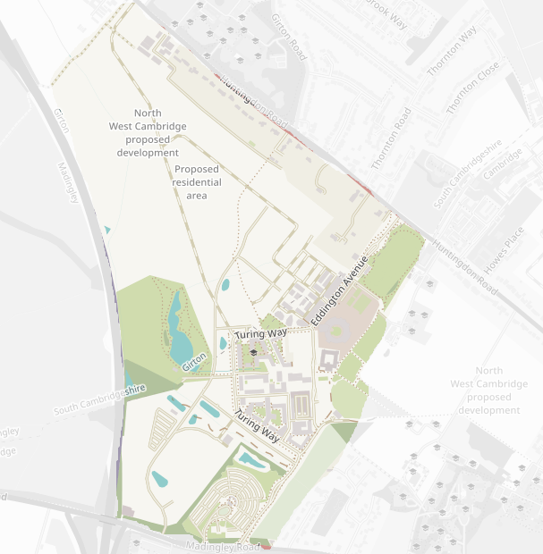 Eddington catchment map